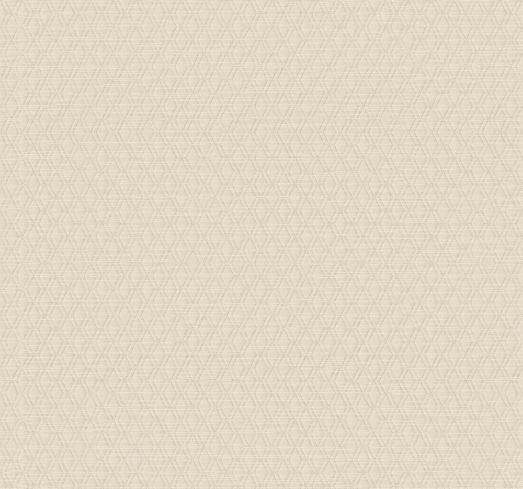 Oslo Quilted Crème Wallcovering | Phillipe Romano