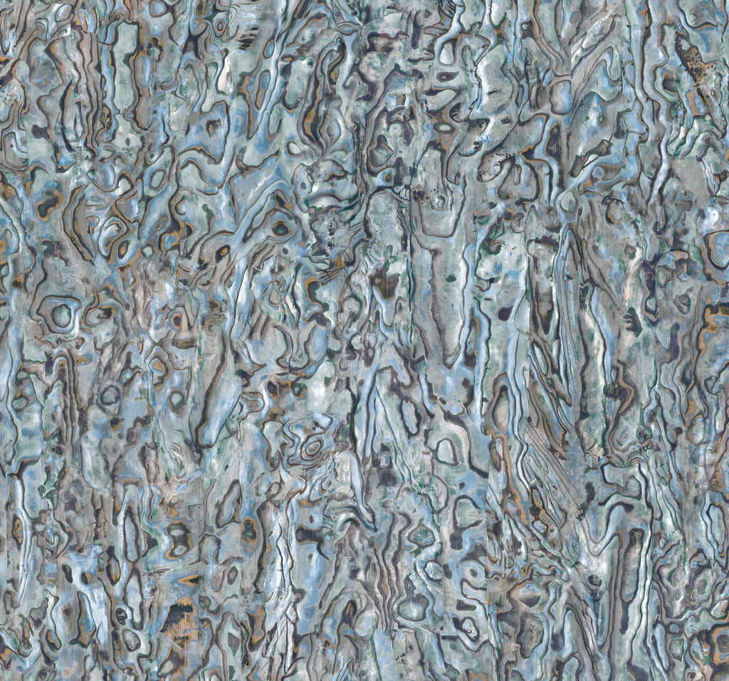 Oslo Abalone Verde Wallcovering | Phillipe Romano