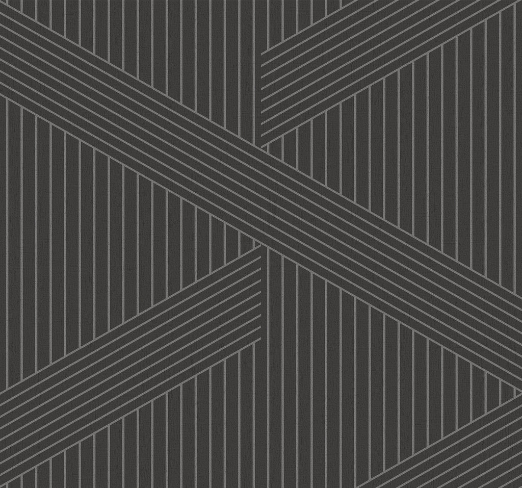 Oslo Proximity Micro Ebony Wallcovering | Phillipe Romano