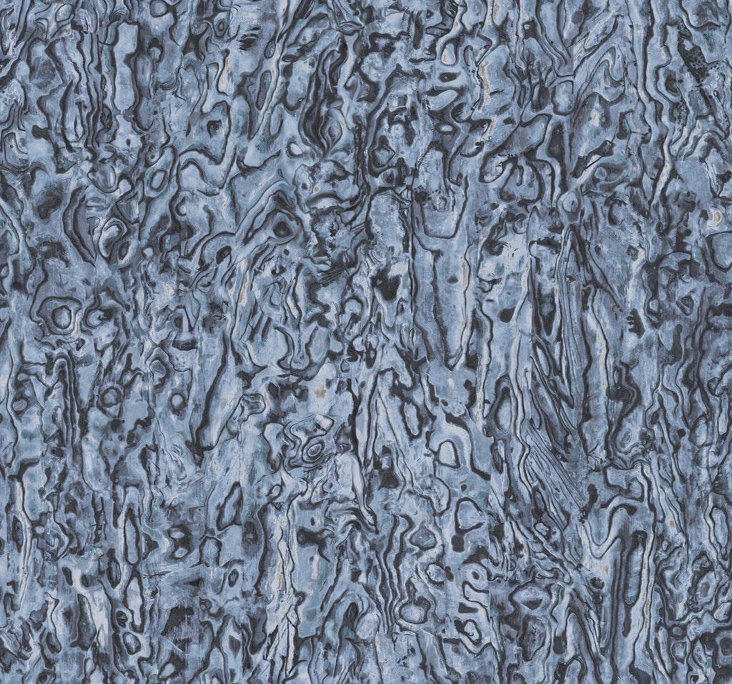Oslo Abalone Azure Wallcovering | Phillipe Romano