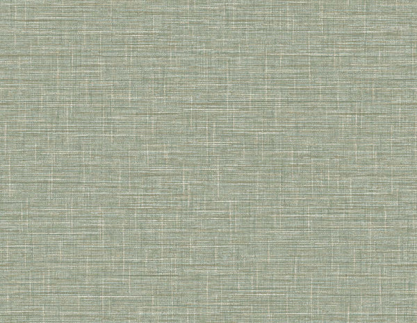 Fentucci Grasmere Weave Contemporary Faux Linen - Olive | Architectural Wallcoverings
