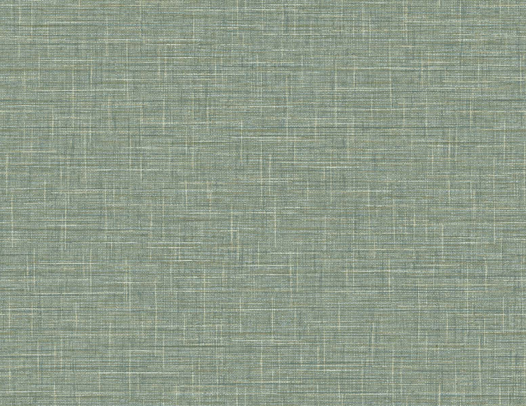 Fentucci Grasmere Weave Wallpaper - Contemporary Faux Linen - Mossbed | Malibu Wallpaper