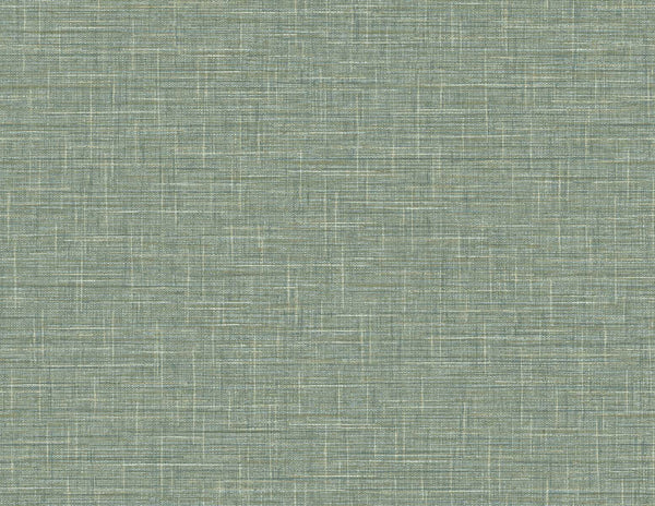 Fentucci Grasmere Weave Wallpaper - Contemporary Faux Linen - Mossbed | Malibu Wallpaper