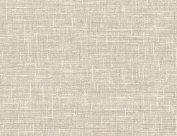 Fentucci Grasmere Weave Wallpaper - Contemporary Faux Linen - Light Toffee | Malibu Wallpaper