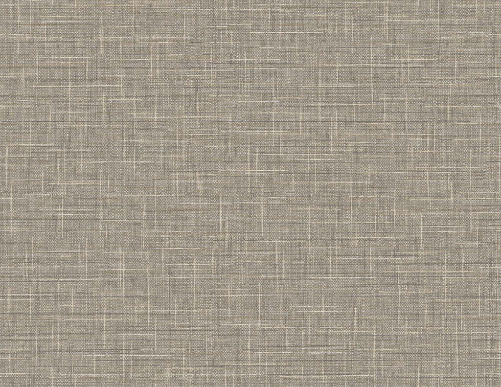 Fentucci Grasmere Weave Wallpaper - Contemporary Faux Linen - Cappuccino | Malibu Wallpaper