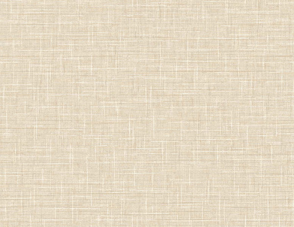 Fentucci Grasmere Weave Wallpaper - Contemporary Faux Linen - Toast | Malibu Wallpaper