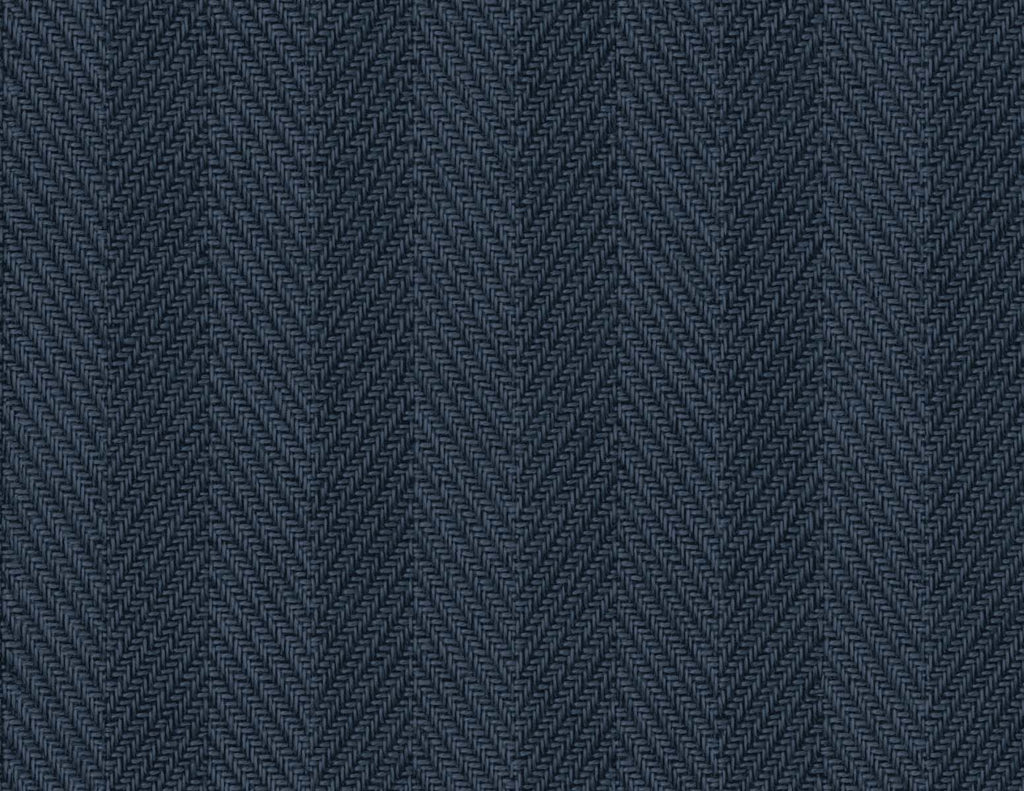Fentucci Throw Knit Wallpaper - Contemporary Chevron - Dark Sapphire | Malibu Wallpaper