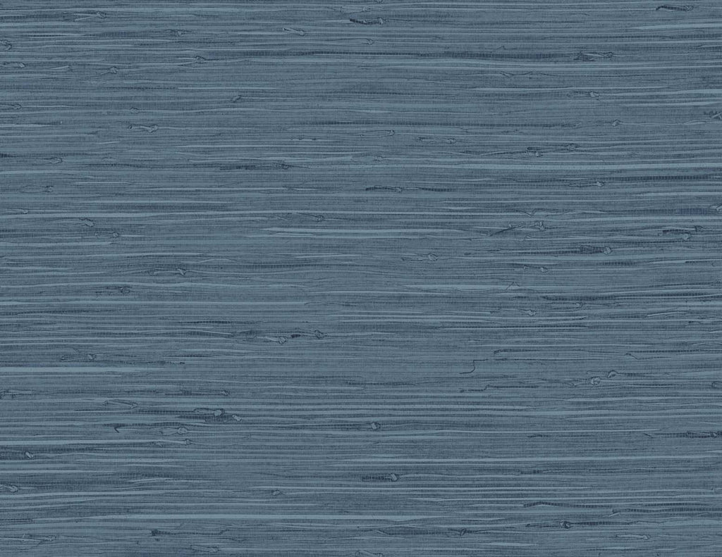 Malibu Marion Faux Arrowroot Wallpaper - Contemporary Faux Grasscloth - Midnight Denim | Malibu Wallpaper