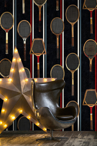 The Game - Anthracite Wallcovering | Mind the Gap