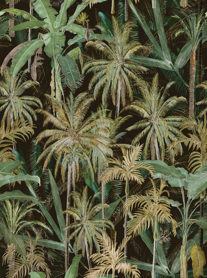 The Jungle - Anthracite Wallcovering | Mind the Gap