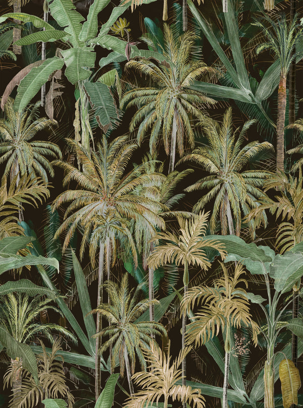 The Jungle - Anthracite Wallcovering | Mind the Gap