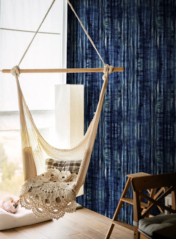 Tie Dye Indigo Wallpaper | Mind The Gap