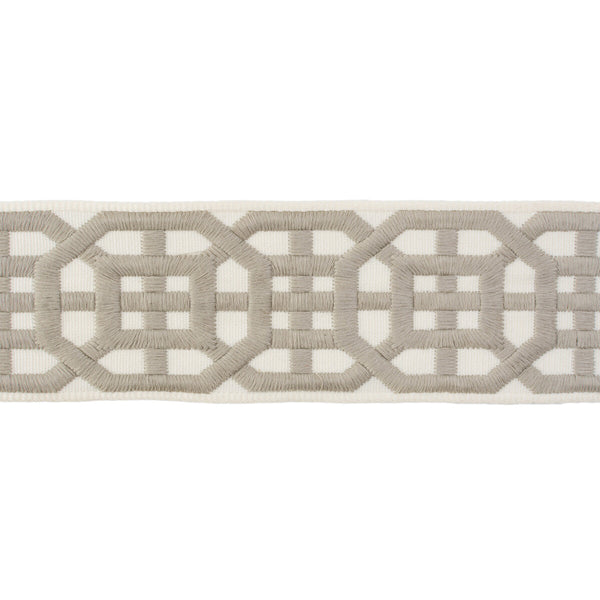 Avignon Tape - Grey White By Lee Jofa | Suzanne Kasler Collection Ii |  Trim Braid / Tape