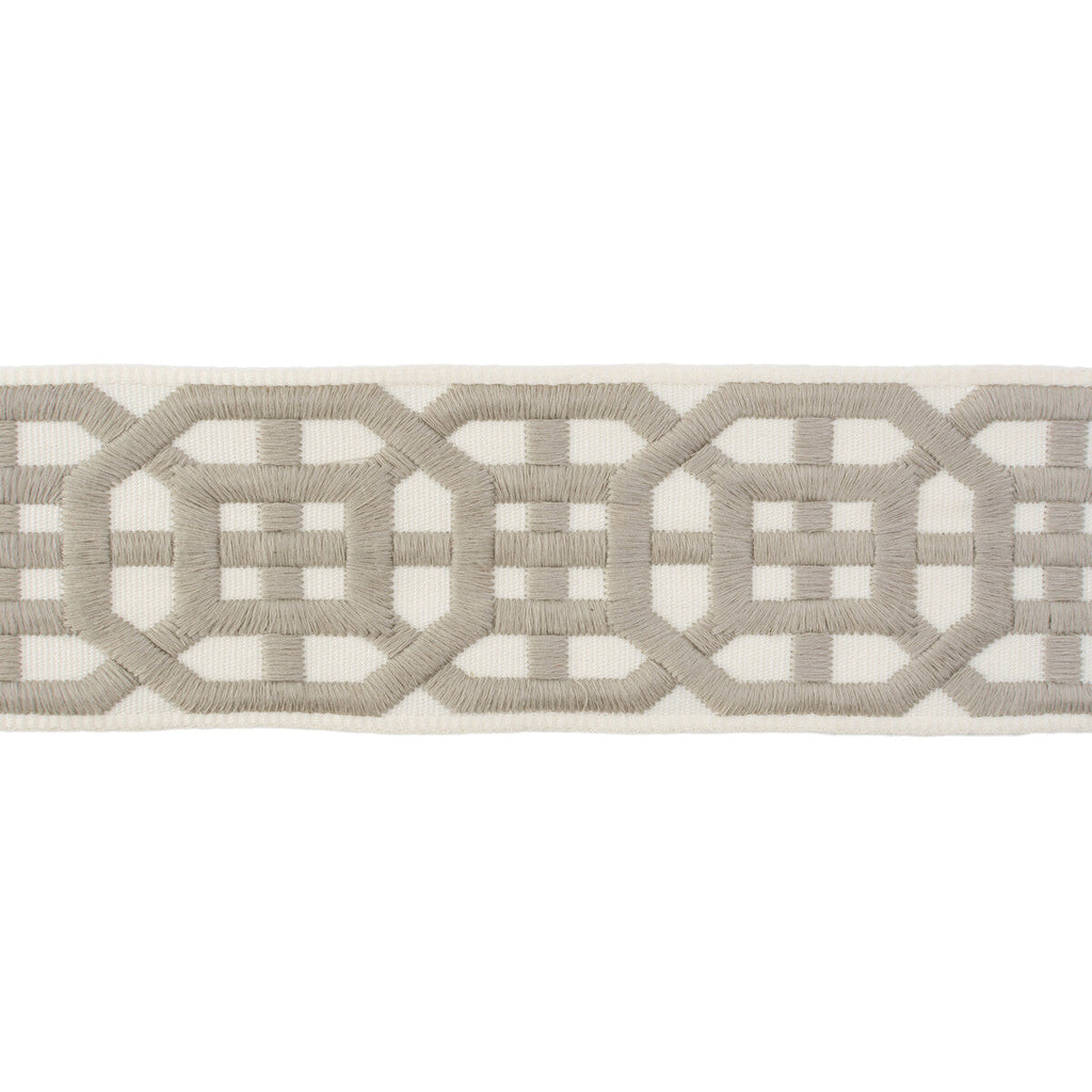 Samples and Purchasing available for Avignon Tape - Grey White By Lee Jofa | Suzanne Kasler Collection Ii |  Trim Braid / Tape at Designer Wallcoverings and Fabrics