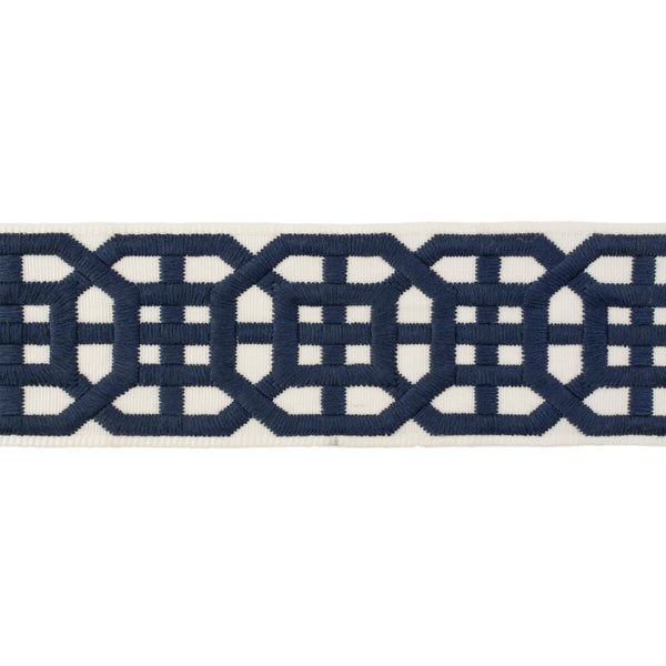 Avignon Tape - Navy White By Lee Jofa | Suzanne Kasler Collection Ii |  Trim Braid / Tape