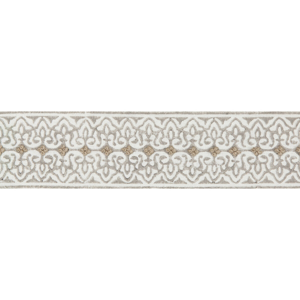 Samples and Purchasing available for Paige Tape - Pebble Grey By Lee Jofa | Westport Trimmings |  Trim Braid / Tape at Designer Wallcoverings and Fabrics