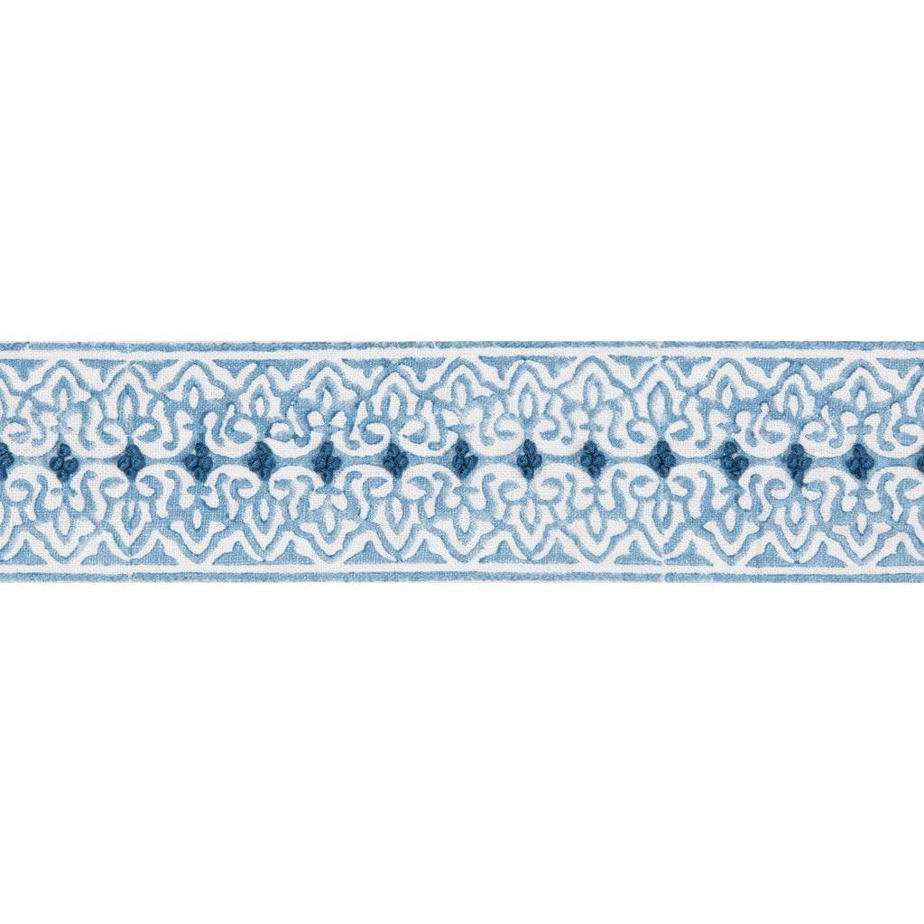 Samples and Purchasing available for Paige Tape - Capri Blue By Lee Jofa | Westport Trimmings |  Trim Braid / Tape at Designer Wallcoverings and Fabrics