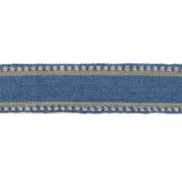 Danakil Tape - Blue/Slate Blue By Lee Jofa | Merkato |  Trim Braid / Tape