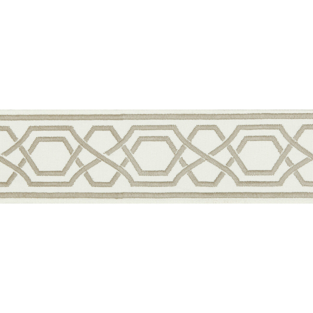 Samples and Purchasing available for Yves Tape - Grey Taupe By Lee Jofa | Suzanne Kasler The Riviera Collection |  Trim Braid / Tape at Designer Wallcoverings and Fabrics