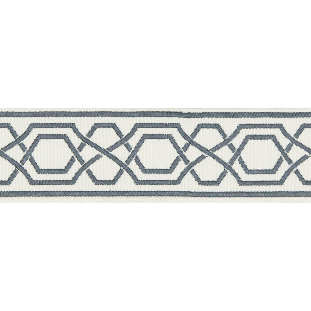 Samples and Purchasing available for Yves Tape - Slate Slate By Lee Jofa | Suzanne Kasler The Riviera Collection |  Trim Braid / Tape at Designer Wallcoverings and Fabrics