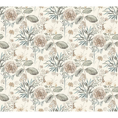 Eastbourne Cream Wallcovering | Jeffrey Stevens