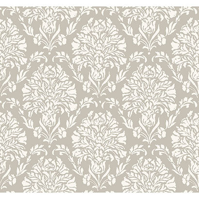 Block Print Damask Wallpaper | Jeffrey Stevens