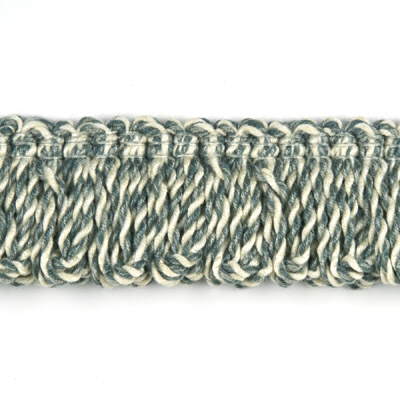 Samples and Purchasing available for Rope Loop Fringe - Aqua Light Green By Baker Lifestyle | Salcombe Collection |  Trim Fringe at Designer Wallcoverings and Fabrics