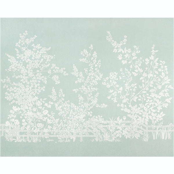 Villa Garden Mural - Set, Pale Green Wallcoverings | Thibaut