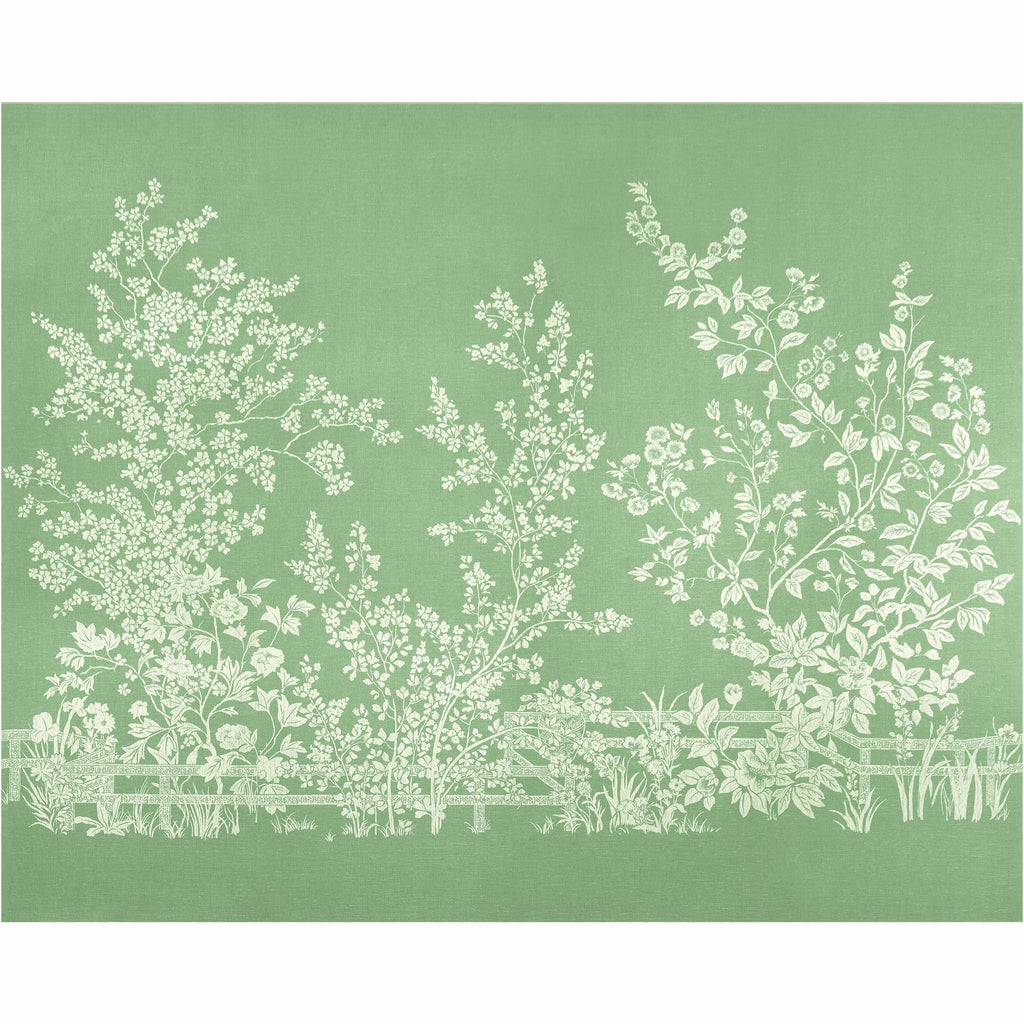 Villa Garden Mural - Set, Seafoam Green