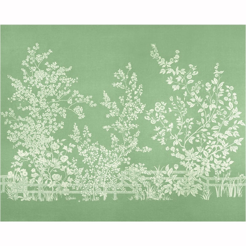 Villa Garden Mural - Set, Seafoam Green
