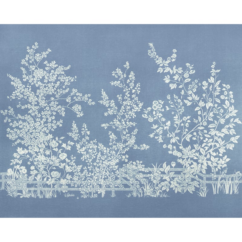Villa Garden Mural - Set, Light Blue