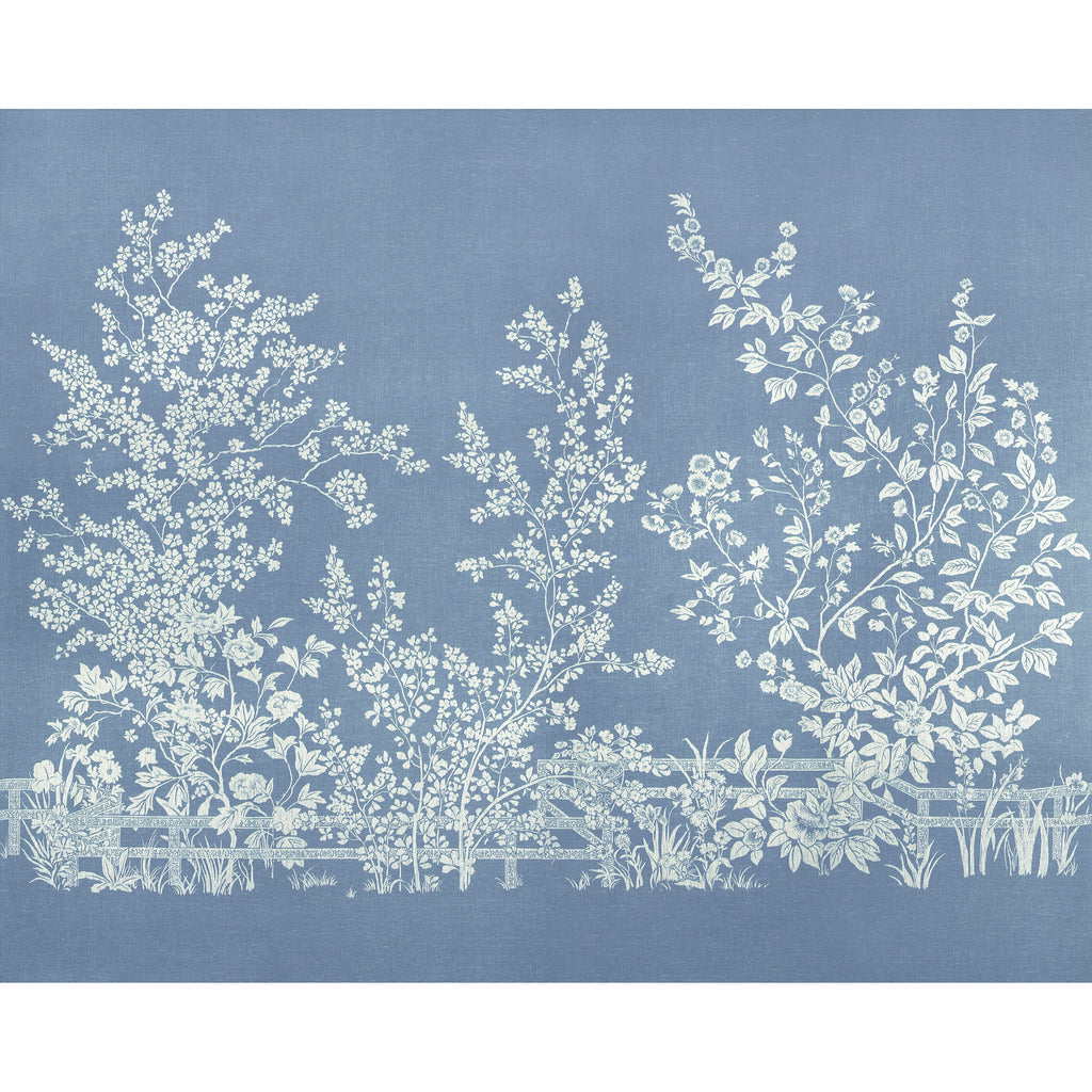 Villa Garden Mural - Set, Light Blue