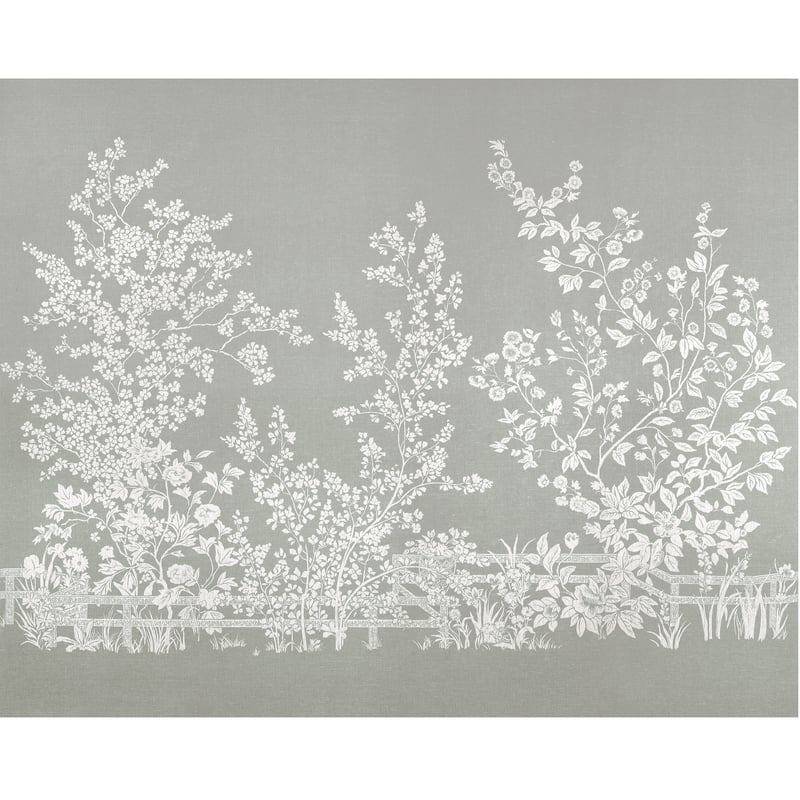 Villa Garden Mural - Set, Charcoal