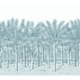 Palm Grove Mural, Light Blue