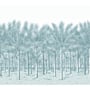 Palm Grove Mural, Light Blue