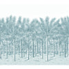 Palm Grove Mural, Light Blue