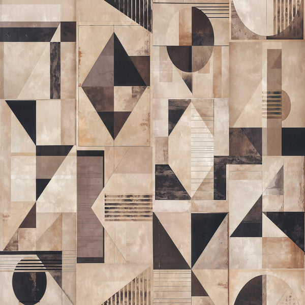 Galaxy Mural, Graphite and Champagne Wallcoverings | Thibaut