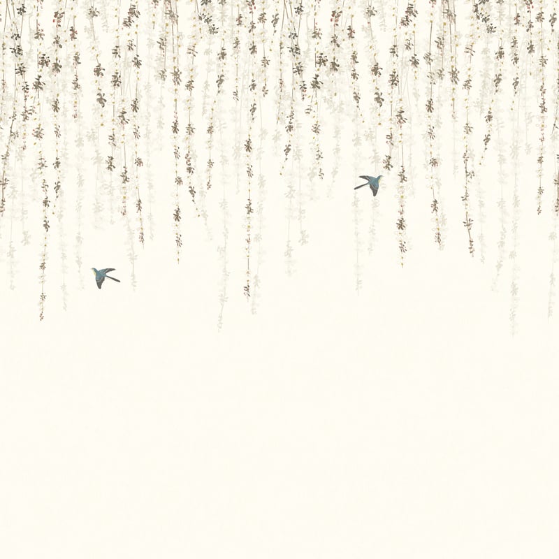 Blossom Mural, White