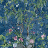 Wild Wisteria Mural, Navy