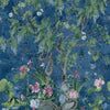 Wild Wisteria Mural, Navy