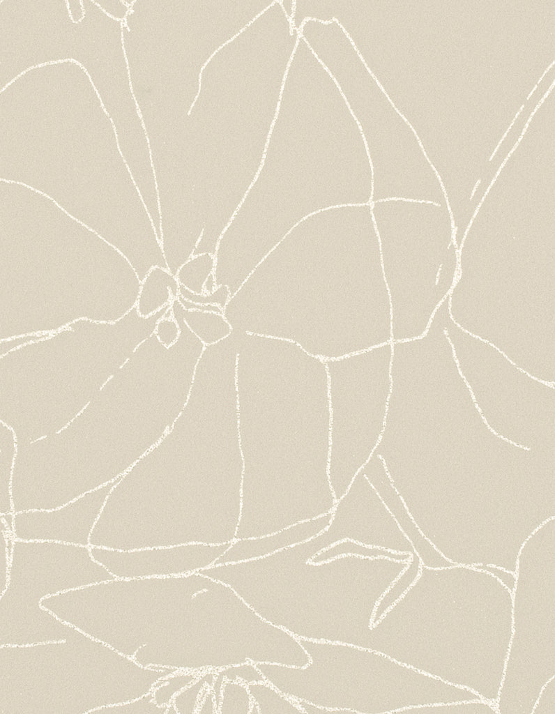Stockholm Bloom Wheat Wallcovering | Phillipe Romano