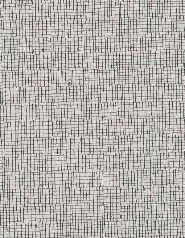 Stockholm Burlap Graphite Wallcovering | Phillipe Romano