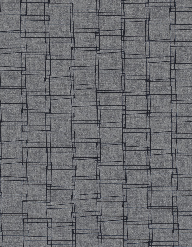 Stockholm Hinge Ink Blue Wallcovering | Phillipe Romano