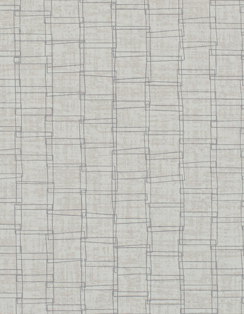 Stockholm Hinge Soft Gray Wallcovering | Phillipe Romano
