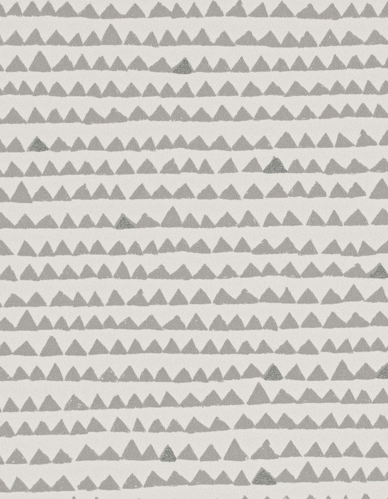 Stockholm Pyramid Soft Gray Wallcovering | Phillipe Romano