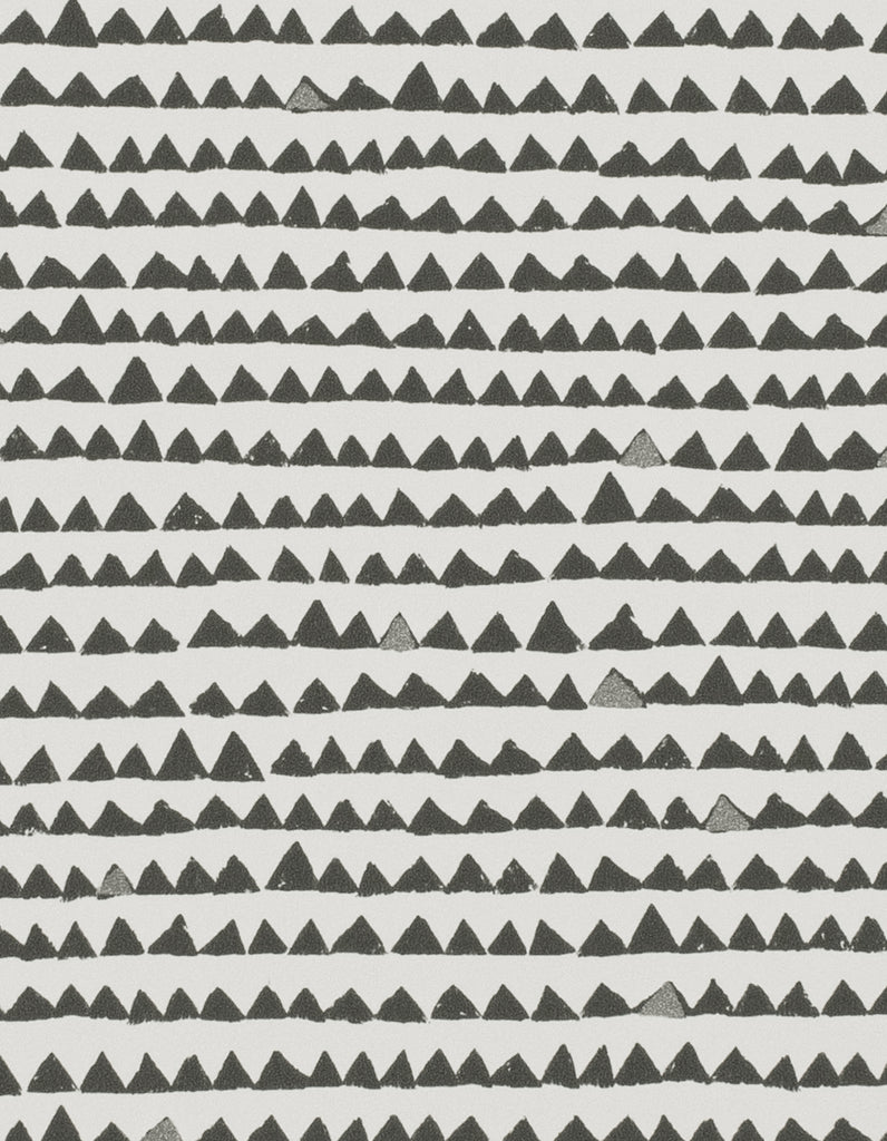 Stockholm Pyramid Graphite Wallcovering | Phillipe Romano
