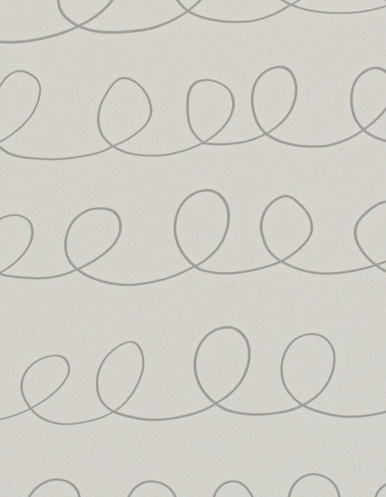 Stockholm Scribble Soft Gray Wallcovering | Phillipe Romano