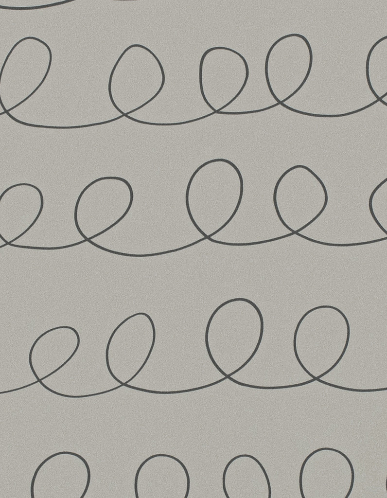 Stockholm Scribble Fog Wallcovering | Phillipe Romano