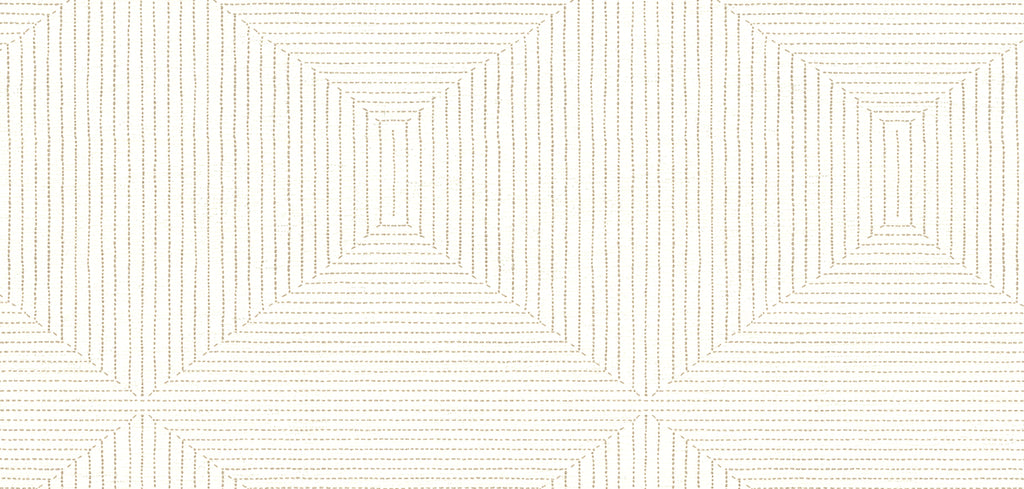 Athens Stitched Squares Daisy Wallcovering | Phillipe Romano