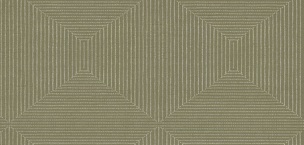Athens Stitched Squares Meadow Wallcovering | Phillipe Romano